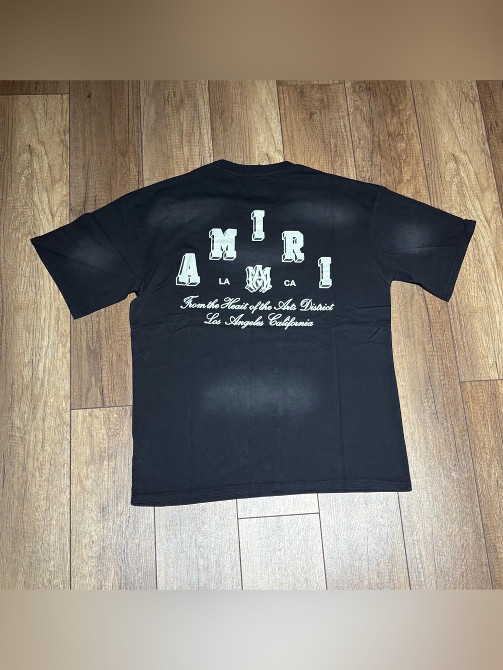 Amiri Mens Black and White Tee Shirt Brand New Mens Medium, XL